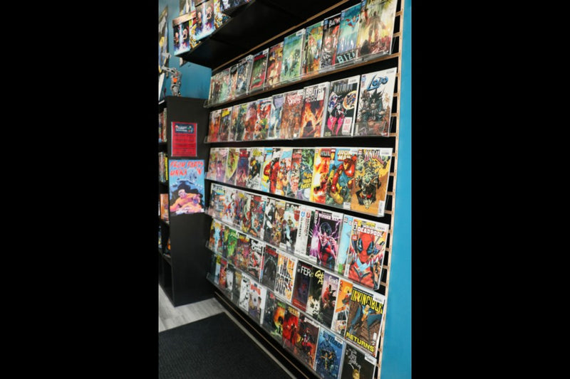 Inside Long Box Silver's Comics and Collectibles on Wyndham Street, Guelph
