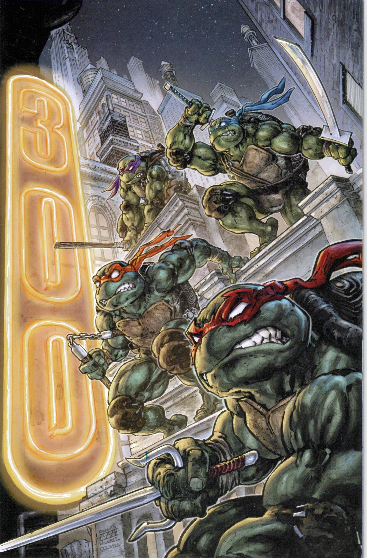 Teenage Mutant Ninja Turtles #20: 300th Issue Special C Blind Bag Virgin Cover Freddie Williams III